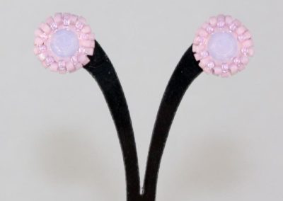 pendientes draconis rosa claro