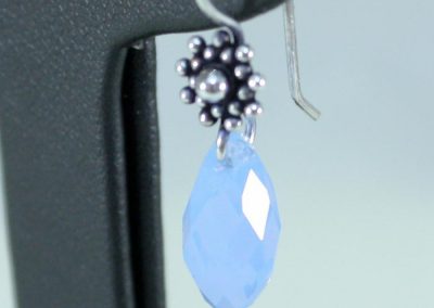 pendientes pisces azul opal detalle